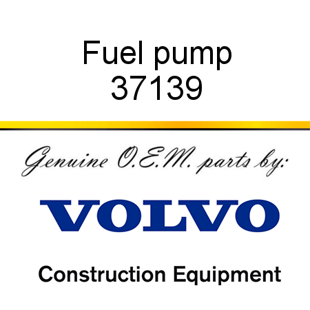 Fuel pump 37139