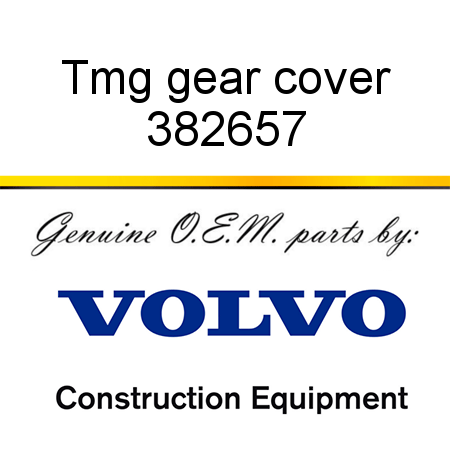 Tmg gear cover 382657
