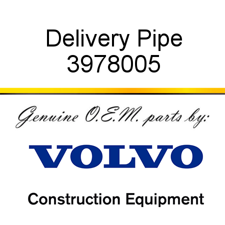 Delivery Pipe 3978005