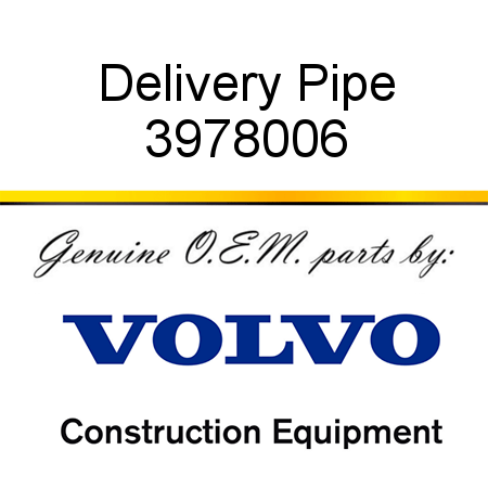 Delivery Pipe 3978006