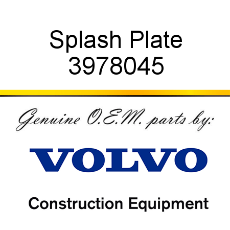Splash Plate 3978045