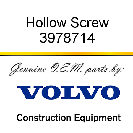Hollow Screw 3978714