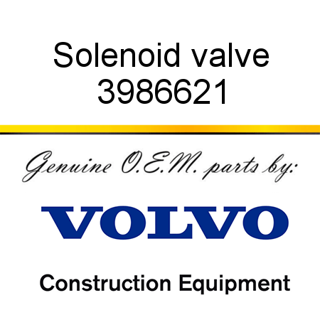 Solenoid valve 3986621