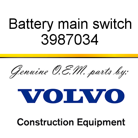 Battery main switch 3987034