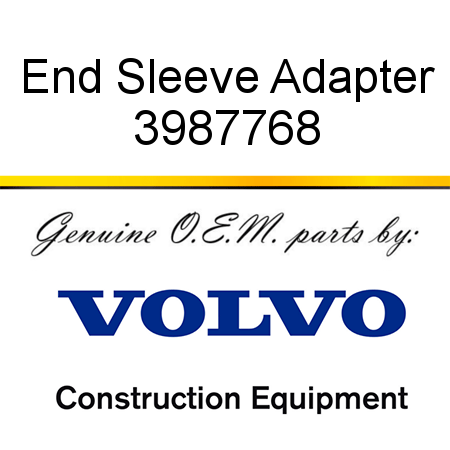 End Sleeve, Adapter 3987768