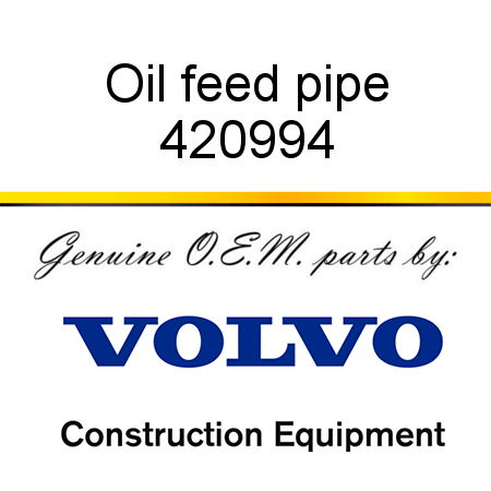 Oil feed pipe 420994