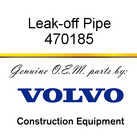 Leak-off Pipe 470185