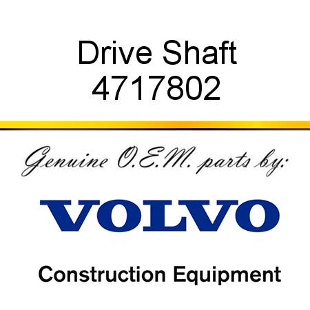 Drive Shaft 4717802