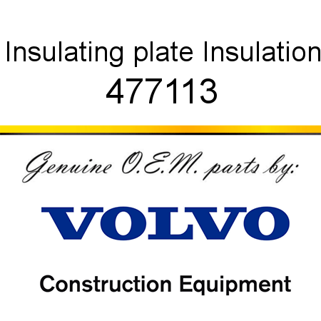 Insulating plate, Insulation 477113
