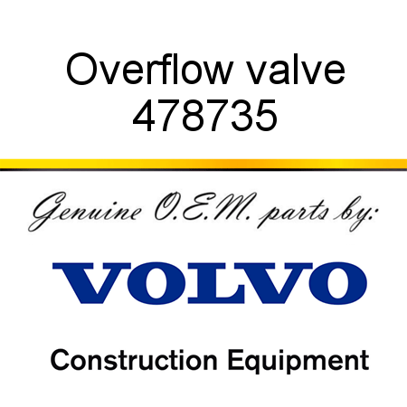 Overflow valve 478735