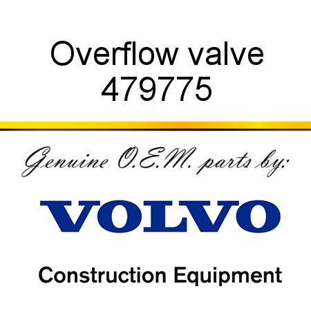 Overflow valve 479775