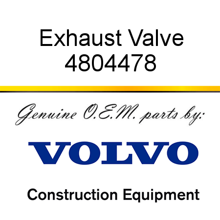 Exhaust Valve 4804478