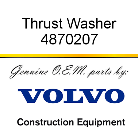 Thrust Washer 4870207