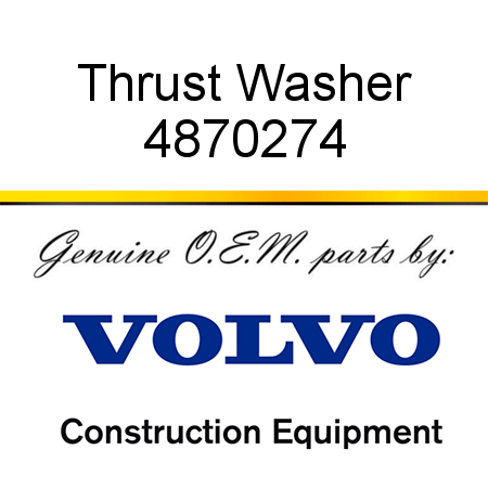 Thrust Washer 4870274