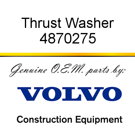 Thrust Washer 4870275