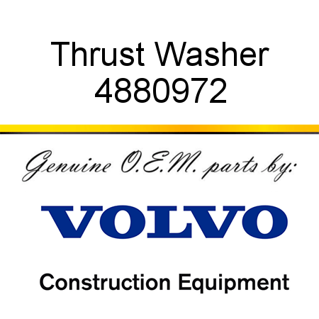 Thrust Washer 4880972