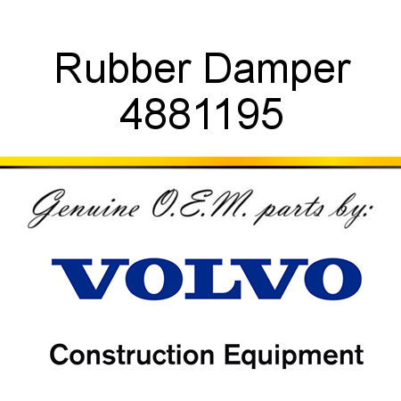 Rubber Damper 4881195