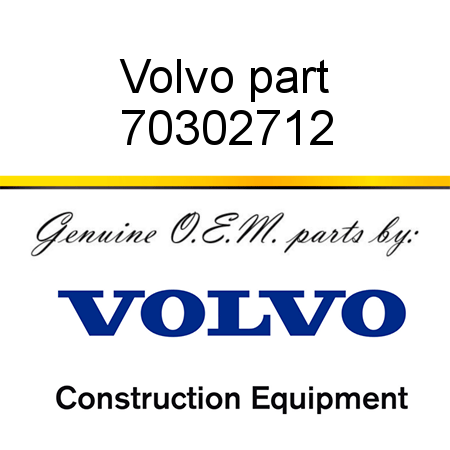 Volvo part 70302712