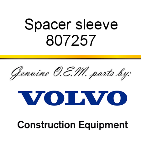 Spacer sleeve 807257