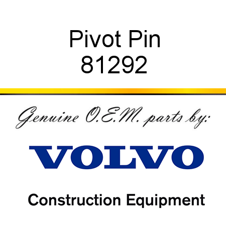 Pivot Pin 81292