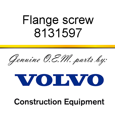 Flange screw 8131597