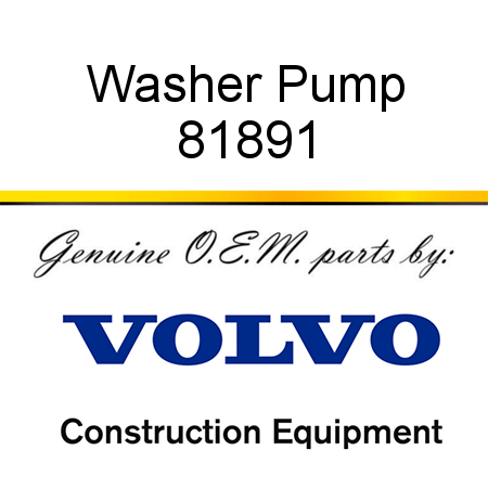 Washer Pump 81891