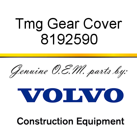 Tmg Gear Cover 8192590