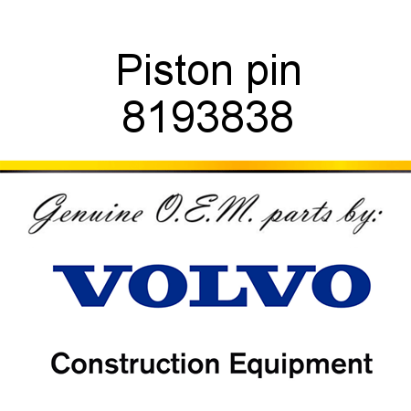 Piston pin 8193838