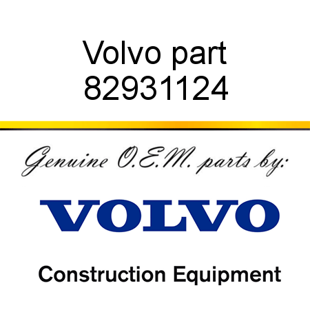 Volvo part 82931124