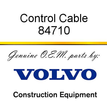 Control Cable 84710