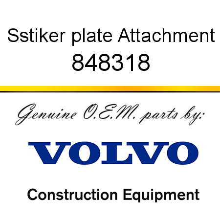 Sstiker plate, Attachment 848318