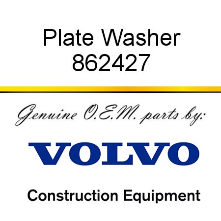 Plate, Washer 862427