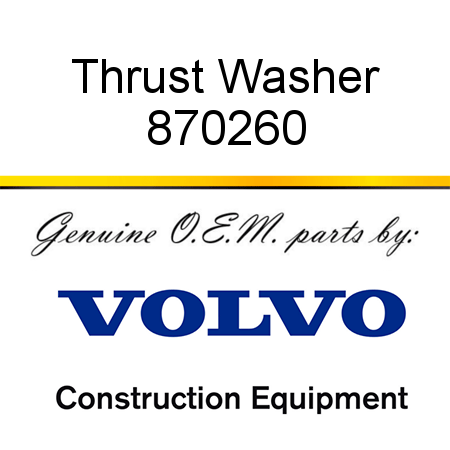 Thrust Washer 870260
