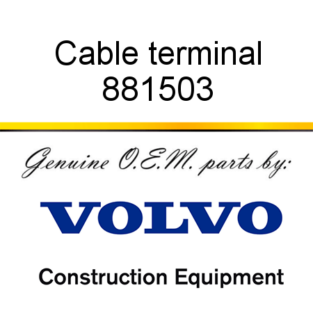 Cable terminal 881503