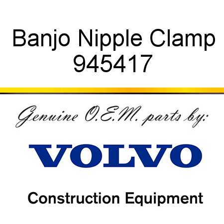 Banjo Nipple, Clamp 945417