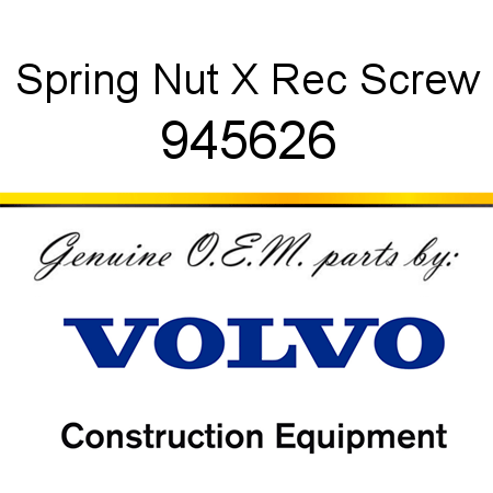 Spring Nut, X Rec Screw 945626