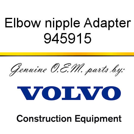 Elbow nipple, Adapter 945915