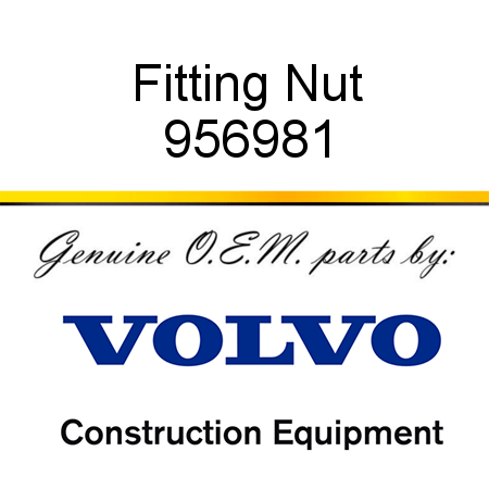 Fitting Nut 956981