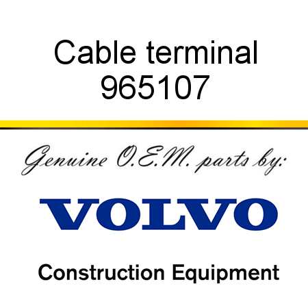 Cable terminal 965107