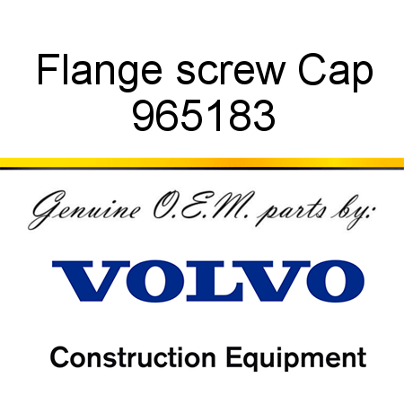 Flange screw, Cap 965183