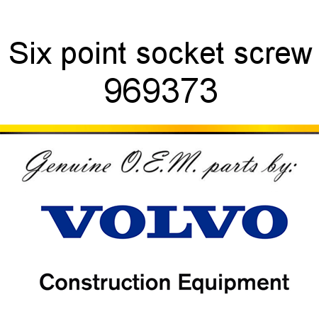Six point socket screw 969373