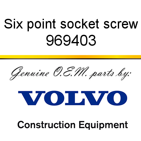 Six point socket screw 969403
