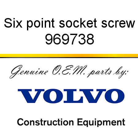 Six point socket screw 969738