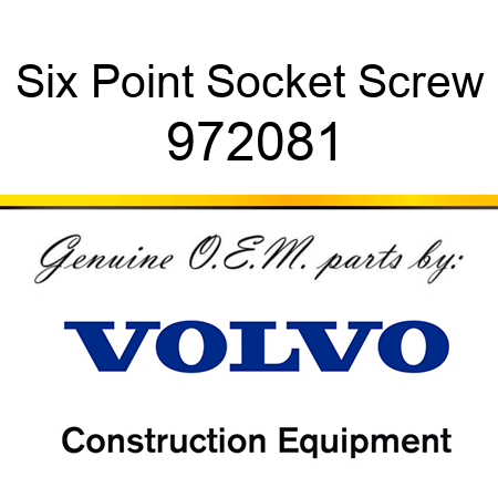 Six Point Socket Screw 972081