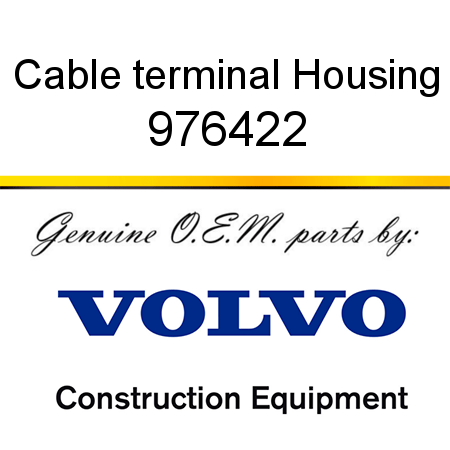 Cable terminal, Housing 976422