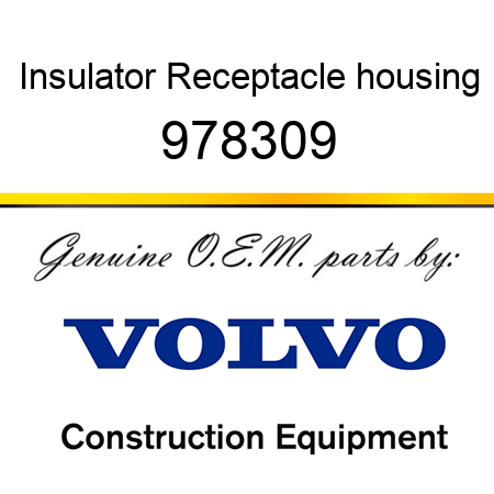 Insulator, Receptacle housing 978309