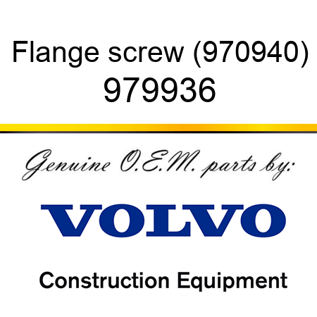 Flange screw (970940) 979936