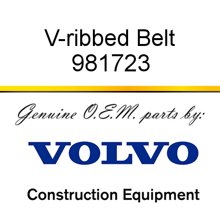 V-ribbed Belt 981723