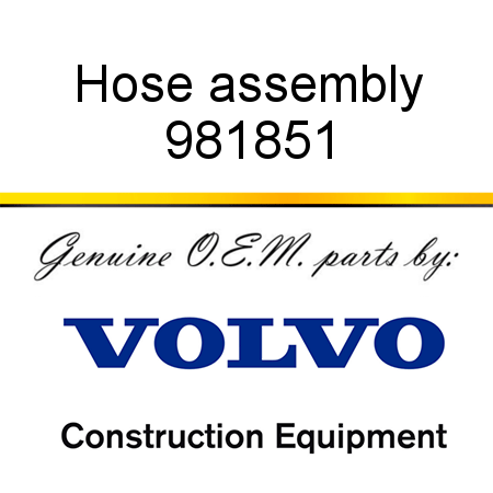 Hose assembly 981851