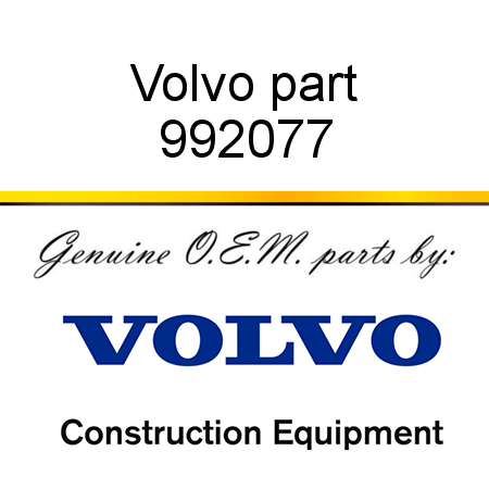 Volvo part 992077